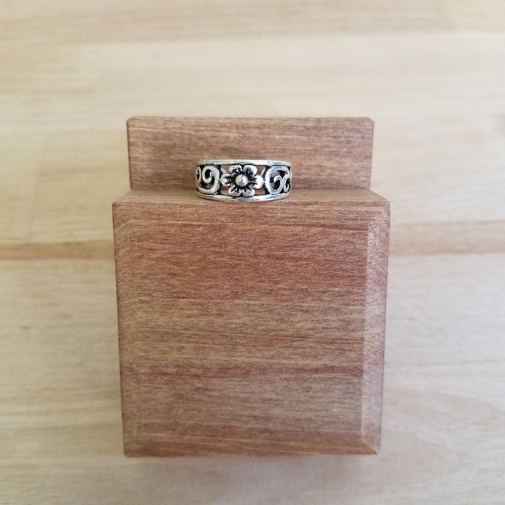 Sterling Silver Adjustable Toe Ring - image 1